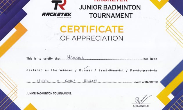 badminton award certificate, badminton certificate of achievement template, badminton appreciation certificate, free badminton certificate template, free printable badminton certificate, badminton certificate design