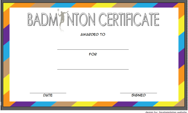 badminton award certificate, badminton certificate of achievement template, badminton appreciation certificate, free badminton certificate template, free printable badminton certificate, badminton certificate design