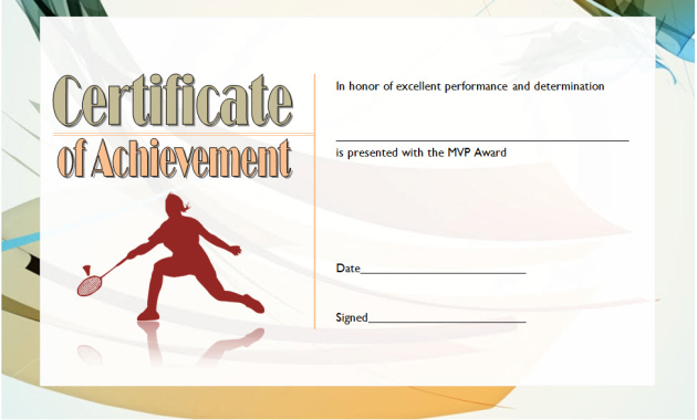 badminton certificate template, badminton award certificate, badminton certificate of achievement template, badminton tournament certificate template, free printable badminton certificate, badminton certificate design