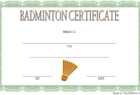 Badminton Certificate Template Free Download (1st Best Format) badminton certificate template, badminton award certificate, badminton certificate of achievement template, badminton tournament certificate template, free printable badminton certificate, badminton certificate design