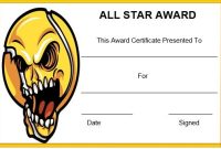 Baseball All Star Certificate Template (1st Free Printable Format) Baseball All Star Certificate Template (1st Free Printable Format)