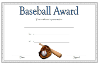 Baseball Award Certificate Template (1st Free Word Format) Baseball Award Certificate Template (1st Free Word Format)