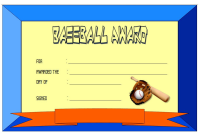 Baseball Award Certificate Template (2nd Free Word Format) Baseball Award Certificate Template (2nd Free Word Format)