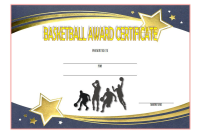 Basketball Award Certificate Template Free Customizable (2nd New Design) basketball award certificate template, basketball achievement certificate, certificate of achievement for basketball, basketball certificate of appreciation, certificate of appreciation basketball template, basketball camp certificate template, basketball mvp certificate template, basketball best player certificate