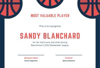 Basketball MVP Award Certificate Template (1st Best Design Sample) Basketball MVP Award Certificate Template (1st Best Design Sample)