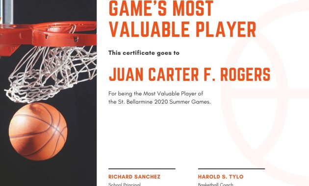 basketball mvp certificate template, basketball mvp award certificate, basketball most valuable player certificate, basketball award certificate template, basketball tournament certificate template, basketball certificate of appreciation, free printable basketball certificate templates, basketball certificate template word