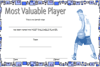 Basketball Most Valuable Player Certificate Template (2nd Free Best Player Award Design) Basketball Most Valuable Player Certificate Template (2nd Free Best Player Award Design)