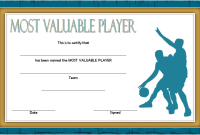 Basketball Most Valuable Player Certificate Template (3rd Free Best Player Award Design) Basketball Most Valuable Player Certificate Template (3rd Free Best Player Award Design)