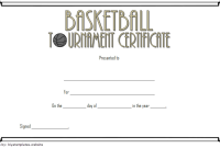 Basketball Tournament Certificate Template (3rd Free Word Format) Basketball Tournament Certificate Template (3rd Free Word Format)