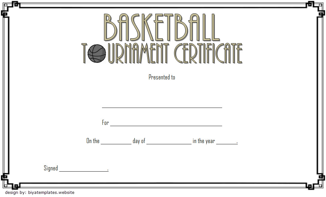 Basketball Tournament Certificate Template (3rd Free Word Format) basketball tournament certificate template, basketball tournament champion certificate, basketball championship certificate template, basketball participation certificate template, basketball certificate of participation template, free printable basketball certificate template