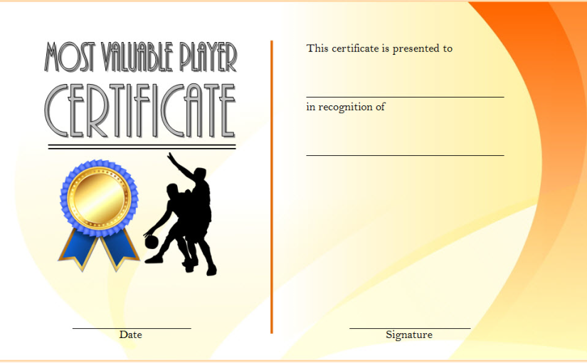 Basketball MVP Certificate Template (2025 Best Player Award Designs) 1 Basketball MVP Certificate Template (2025 Best Player Award Designs)