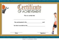 Free Editable Basketball Achievement Certificate Template (1st Amazing Design)