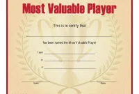 Free Printable Softball MVP Certificate (2nd Fresh Design) Free Printable Softball MVP Certificate (2nd Fresh Design)