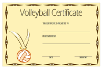 Free Printable Volleyball Certificate Template (2nd Best Word Format) Free Printable Volleyball Certificate Template (2nd Best Word Format)
