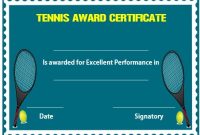 Free Tennis Award Certificate Template (1st Simple Design) Free Tennis Award Certificate Template (1st Simple Design)