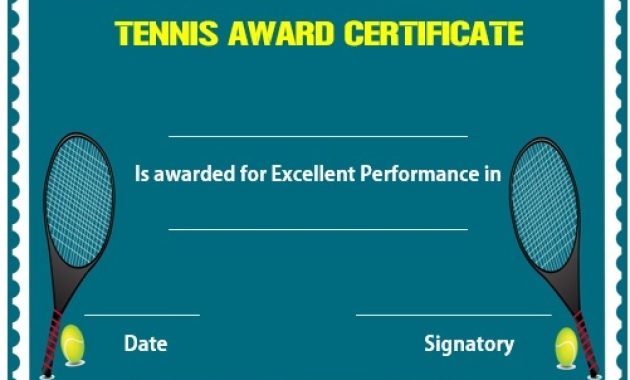free tennis award certificate template, tennis certificate of achievement template, tennis champion certificate template word, free printable tennis certificates, printable tennis award certificate, sports award certificate template word
