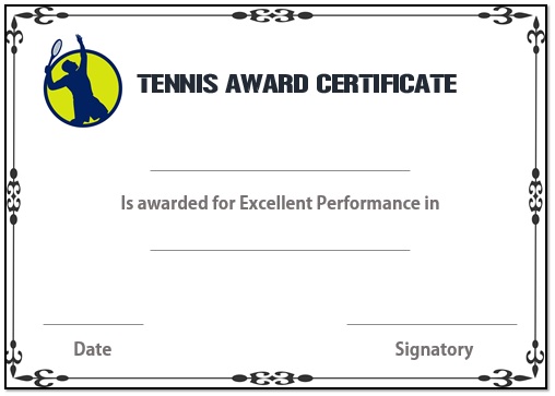 Free Tennis Award Certificate Template (7+ Hilarious Designs)
