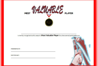 Free Volleyball MVP Certificate Template (3rd Fresh Design) Free Volleyball MVP Certificate Template (3rd Fresh Design)