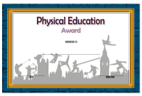 Physical Education Award Certificate Template (1st Fascinating Design) Physical Education Award Certificate Template (1st Fascinating Design)