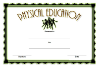 Physical Education Certificate Template (2nd Free Editable Template) Physical Education Certificate Template (2nd Free Editable Template)