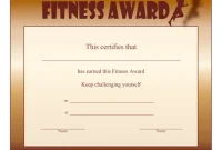 Physical Fitness Award Certificate Template (2nd Free Printable Format) Physical Fitness Award Certificate Template (2nd Free Printable Format)