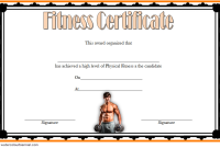 Physical Fitness Certificate Template in Word (1st Free Editable Format) Physical Fitness Certificate Template in Word (1st Free Editable Format)