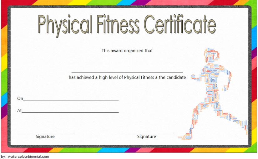 Physical Fitness Certificate Template (2025 Free Editable Format)