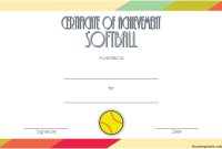 Softball Award Certificate Template Free Download (1st Player Achievement Design) Softball Award Certificate Template Free Download (1st Player Achievement Design)
