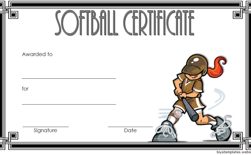 Softball Certificate Template Free Editable (6+ New Designs) 1 Softball Certificate Template Free Editable (6+ New Designs)