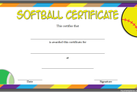 Softball Certificate Template Free Editable (2nd MS Word Format) Softball Certificate Template Free Editable (2nd MS Word Format)