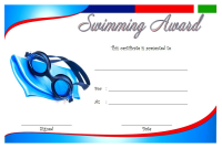 Swimming Award Certificate Template (2nd Free Word Format) Swimming Award Certificate Template (2nd Free Word Format)