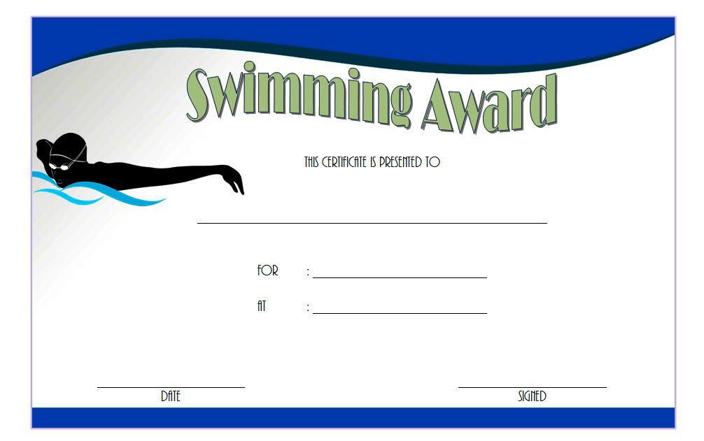 Swimming Award Certificate Template (3rd Free Word Format) swimming certificate template, swimming competition certificate template, swim lesson certificate template, swimming lesson gift certificate template, swim team certificate template, swimming award certificate template, free printable swimming certificate template, swimming certificate templates free download