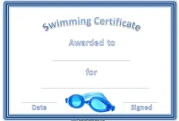 Swimming Competition Certificate Template (1st Free Printable Format) Swimming Competition Certificate Template (1st Free Printable Format)