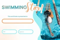 Swimming Competition Certificate Template (2nd Free Printable Format) Swimming Competition Certificate Template (2nd Free Printable Format)