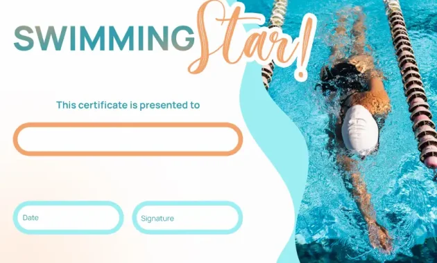 swimming certificate template, swimming competition certificate template, swim lesson certificate template, swimming lesson gift certificate template, swim team certificate template, swimming award certificate template, free printable swimming certificate template, swimming certificate templates free download