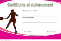 Tennis Certificate of Achievement Template (1st Free Editable Format) Tennis Certificate of Achievement Template (1st Free Editable Format)