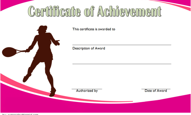 free tennis award certificate template, tennis certificate of achievement template, tennis champion certificate template word, free printable tennis certificates, printable tennis award certificate, sports award certificate template word
