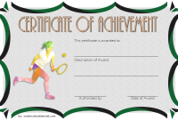 Tennis Certificate of Achievement Template (3rd Free Editable Format) Tennis Certificate of Achievement Template (3rd Free Editable Format)
