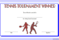 Tennis Tournament Certificate Template (3rd Free Champion Design) Tennis Tournament Certificate Template (3rd Free Champion Design)