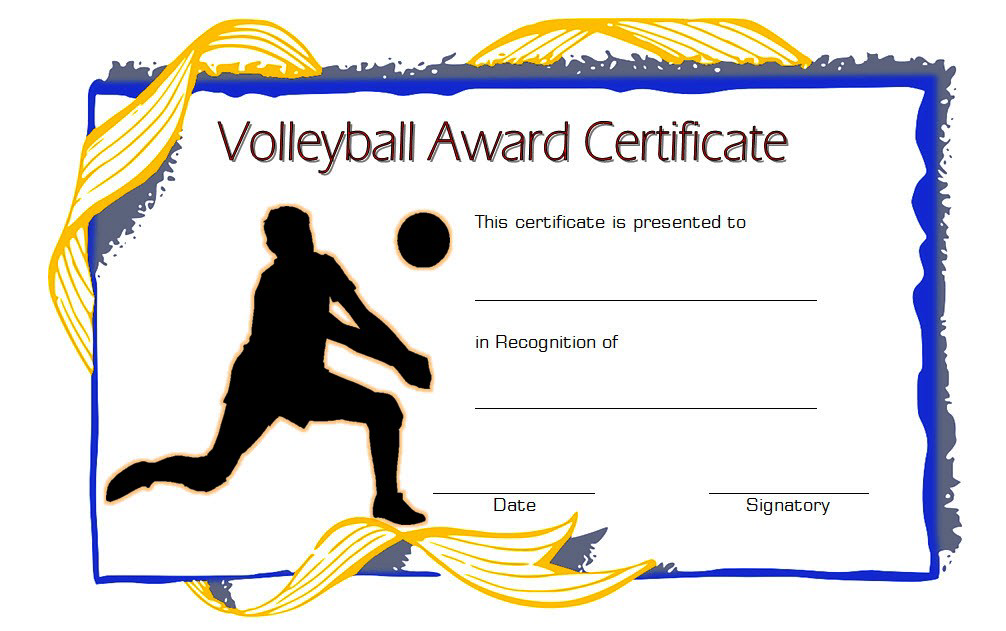 Volleyball Award Certificate Template (2025 Free Editable Format) 4 volleyball award certificate template, volleyball mvp certificate, volleyball champion certificate template, volleyball tournament certificate, free volleyball award certificate templates, volleyball certificate template free download, volleyball certificate template word, volleyball certificate design, volleyball award certificate ideas