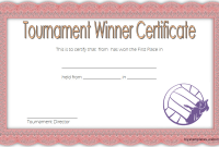 Volleyball Champion Certificate Template (1st Free Tournament Design) Volleyball Champion Certificate Template (1st Free Tournament Design)