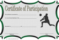 Volleyball Participation Certificate Template (1st Free Editable Format)