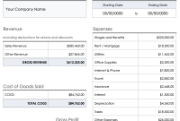 Financial Statement Report Template – 1st Best Format