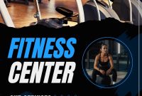 Fitness Center Flyer Template (1st Free Modern Design)