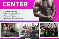 Fitness Center Flyer Template (2nd Free Modern Design)