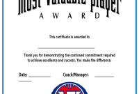 Football MVP Certificate Template (2nd Free Editable Format) Football MVP Certificate Template (2nd Free Editable Format)