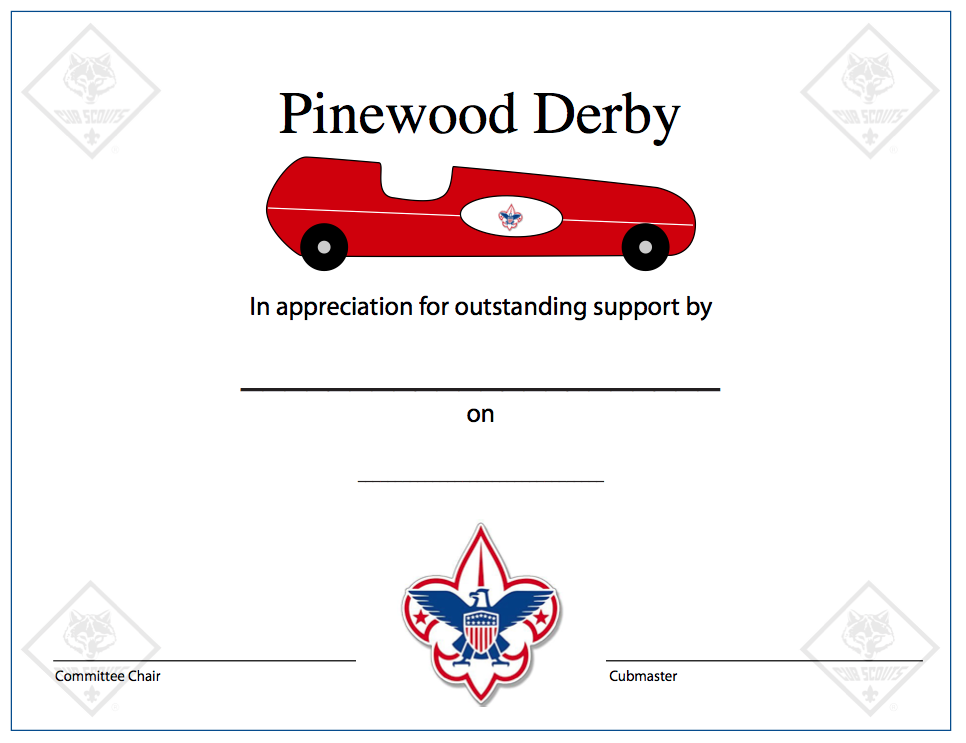 pinewood derby race certificate, cub scout pinewood derby certificates, pinewood derby certificate of participation, pinewood derby participation certificates, pinewood derby race certificates, pinewood derby winner certificates, fillable pinewood derby certificates