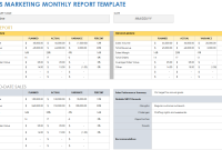 Free Monthly Sales and Marketing Report Template Example Free Monthly Sales and Marketing Report Template Example
