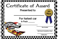 Free Pinewood Derby Award Certificate Printable (1st Best Design) Free Pinewood Derby Award Certificate Printable (1st Best Design)