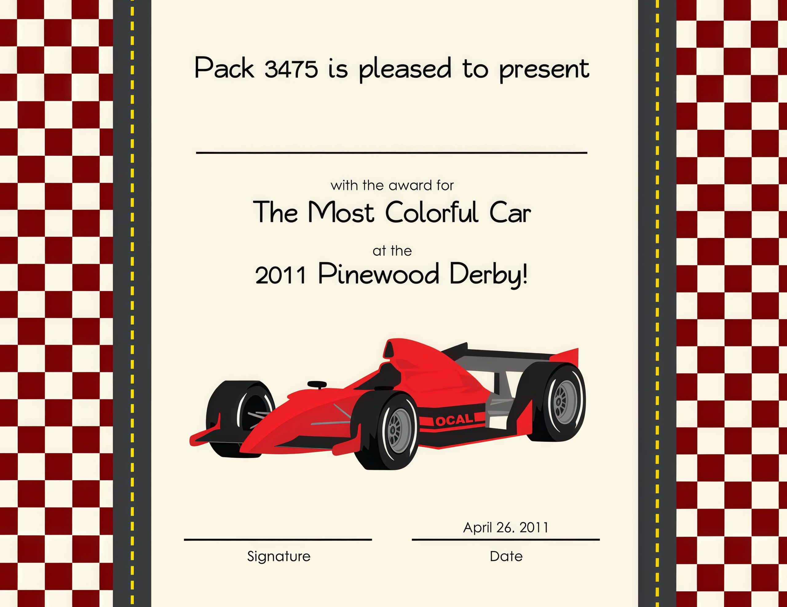 Pinewood Derby Award Certificate Template (6+ New Designs) 3 pinewood derby award certificate template, pinewood derby award certificates, pinewood derby award certificate printable, pinewood derby race certificate, fillable pinewood derby certificates, editable pinewood derby certificates